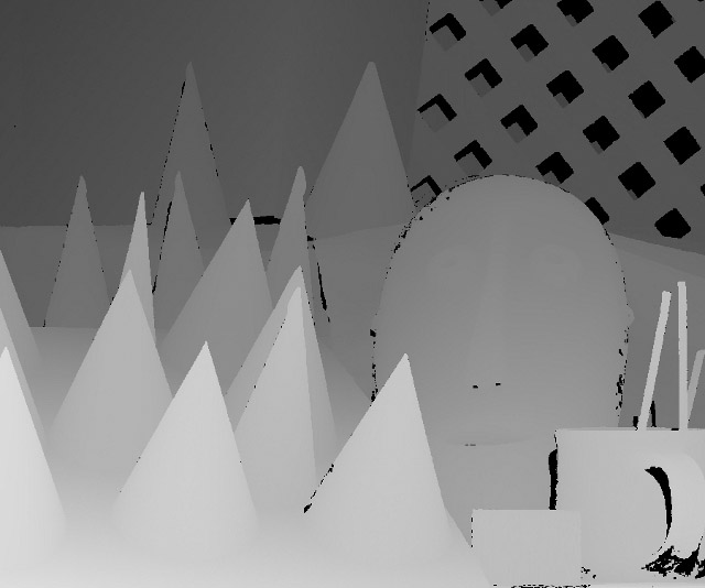 Middlebury Cones Dataset - ground truth disparity